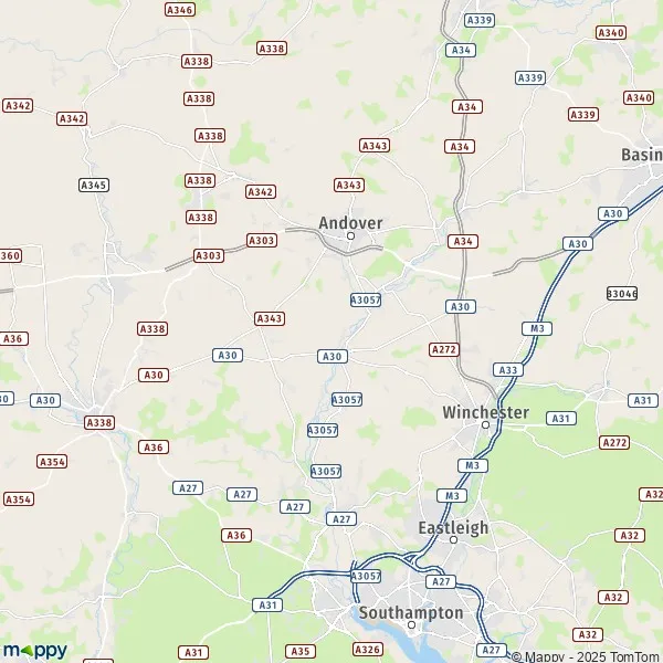 Map Romsey map of Romsey (SO51 8) and practical information